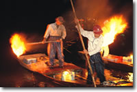 火振り漁の写真
