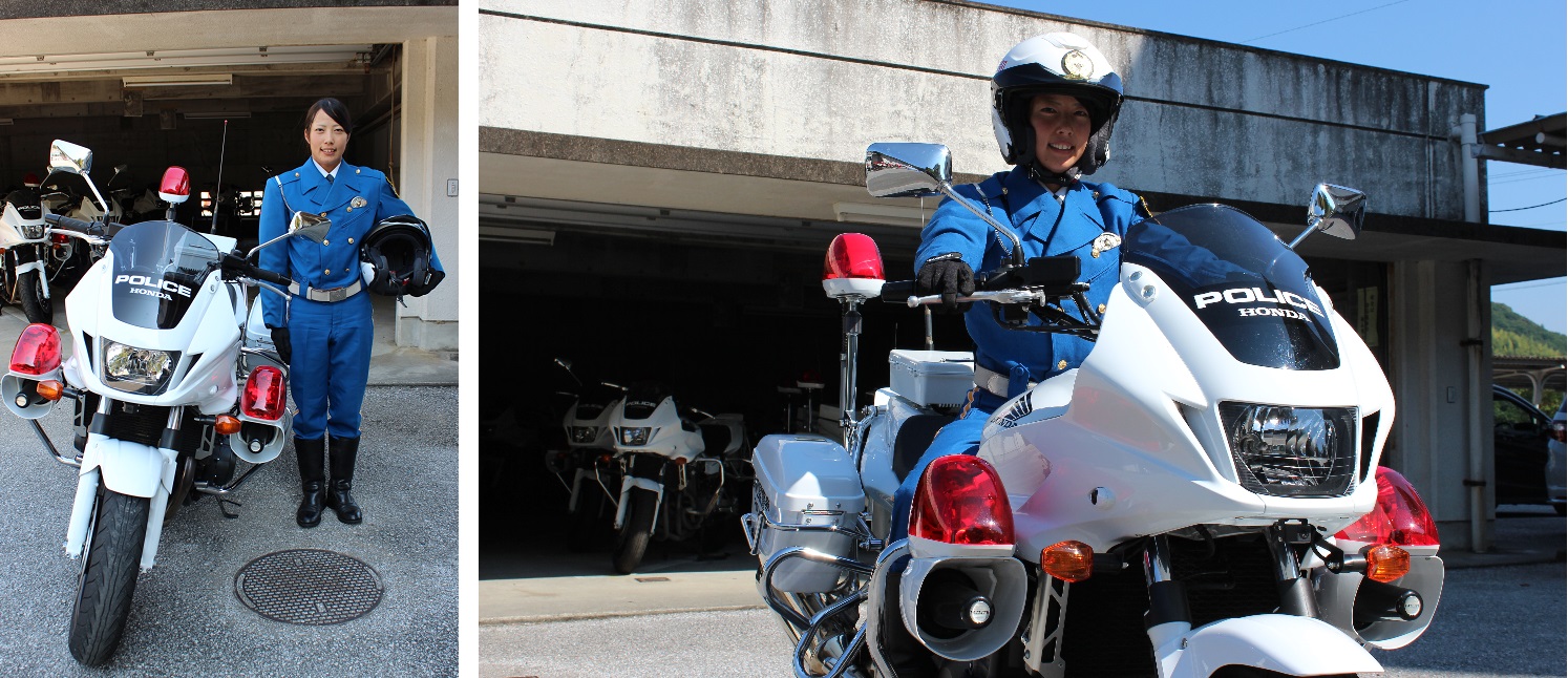 女性警察官の仕事風景