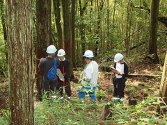 林業学校実習の様子　１
