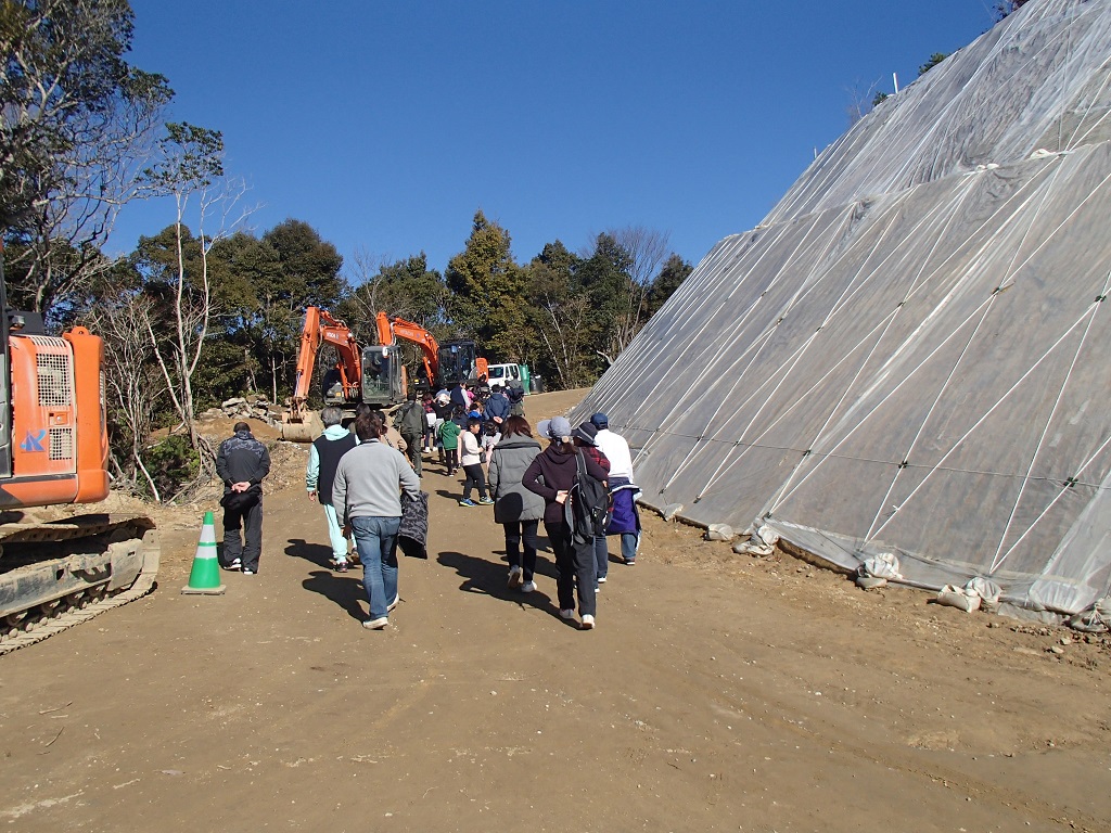 建設機械見学状況