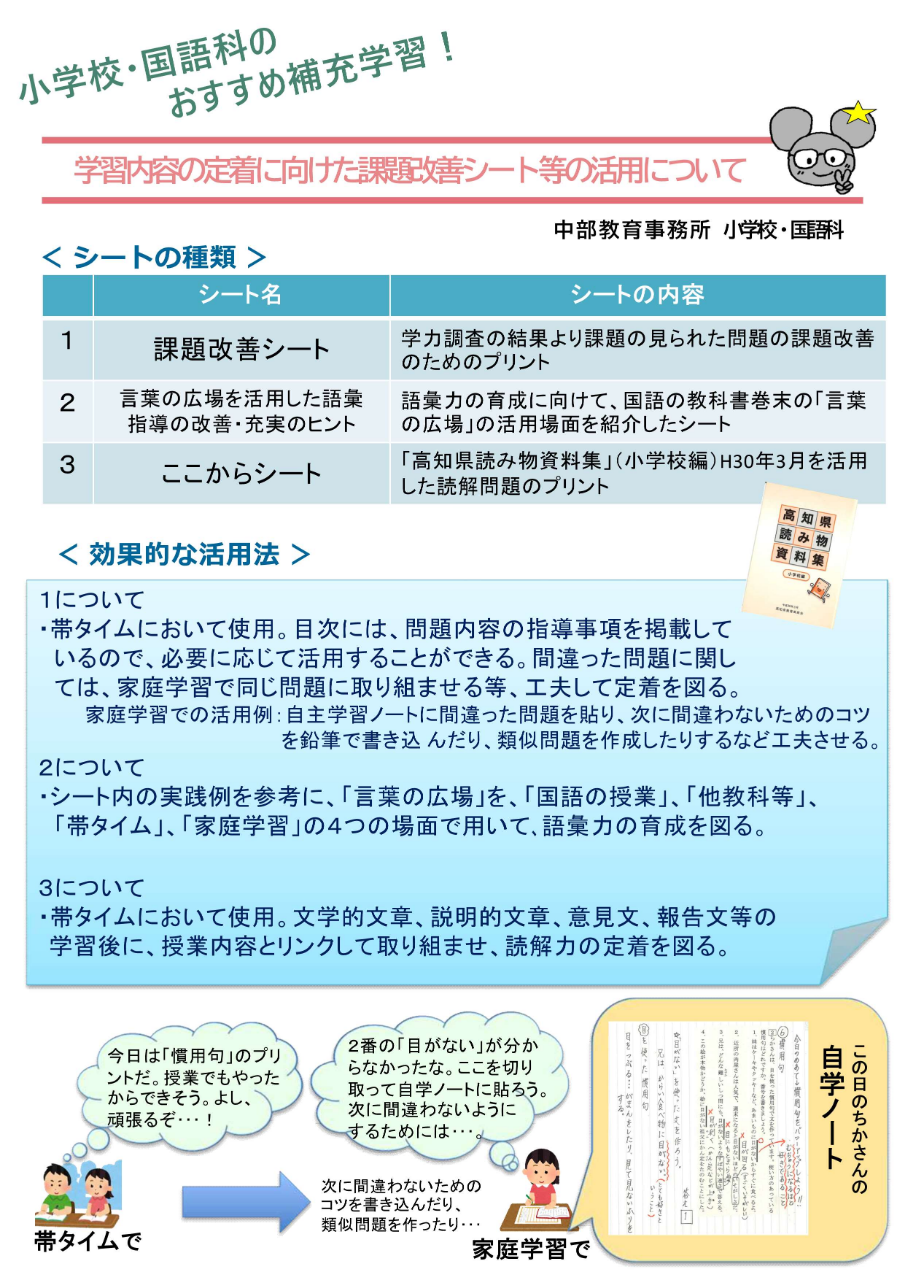 小学校国語科のおすすめ補充学習