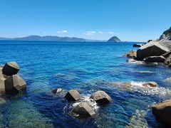 塩づくり予定地近くの海