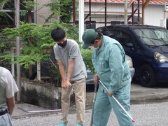 電気工事科・金属管の曲げ加工