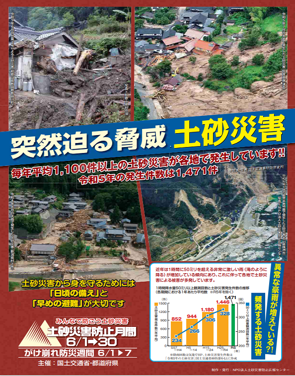土砂災害防止月間チラシ2