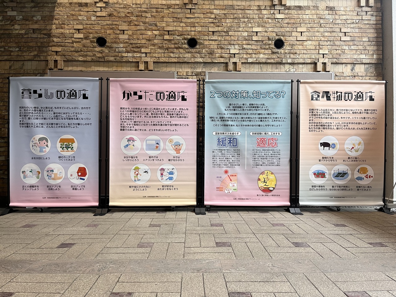 正庁ホール前展示