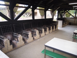 野外炊飯おくど