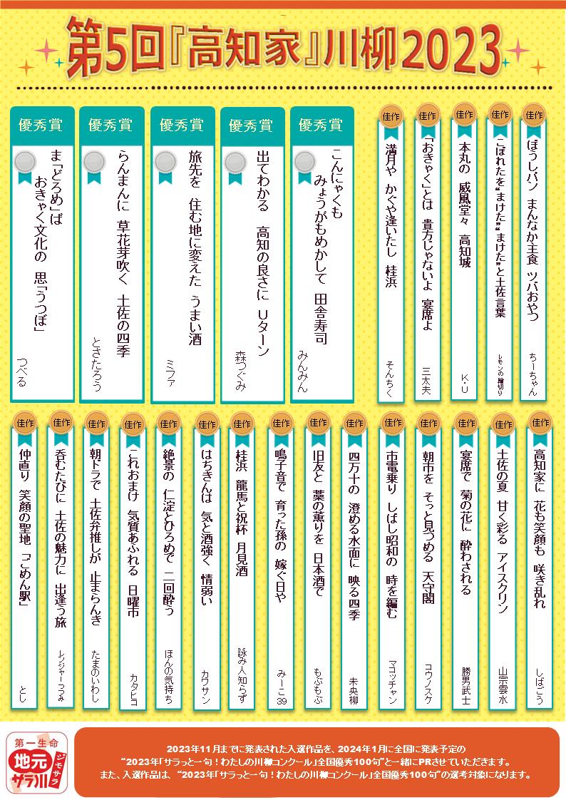 高知家川柳入選句２