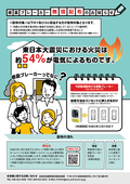 感震ブレーカー普及啓発チラシ（表）