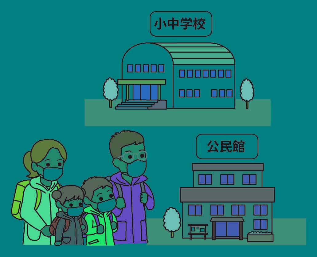 立ち退き避難（小中学校）