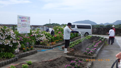花植後水やり