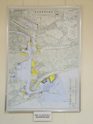 パネル「高知港港湾計画図」