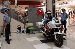 【交通企画課】白バイの乗車体験 【交通企画課】白バイの乗車体験