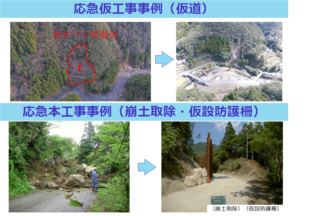 応急仮本工事 応急仮本工事