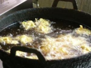 てんぷらの調理写真