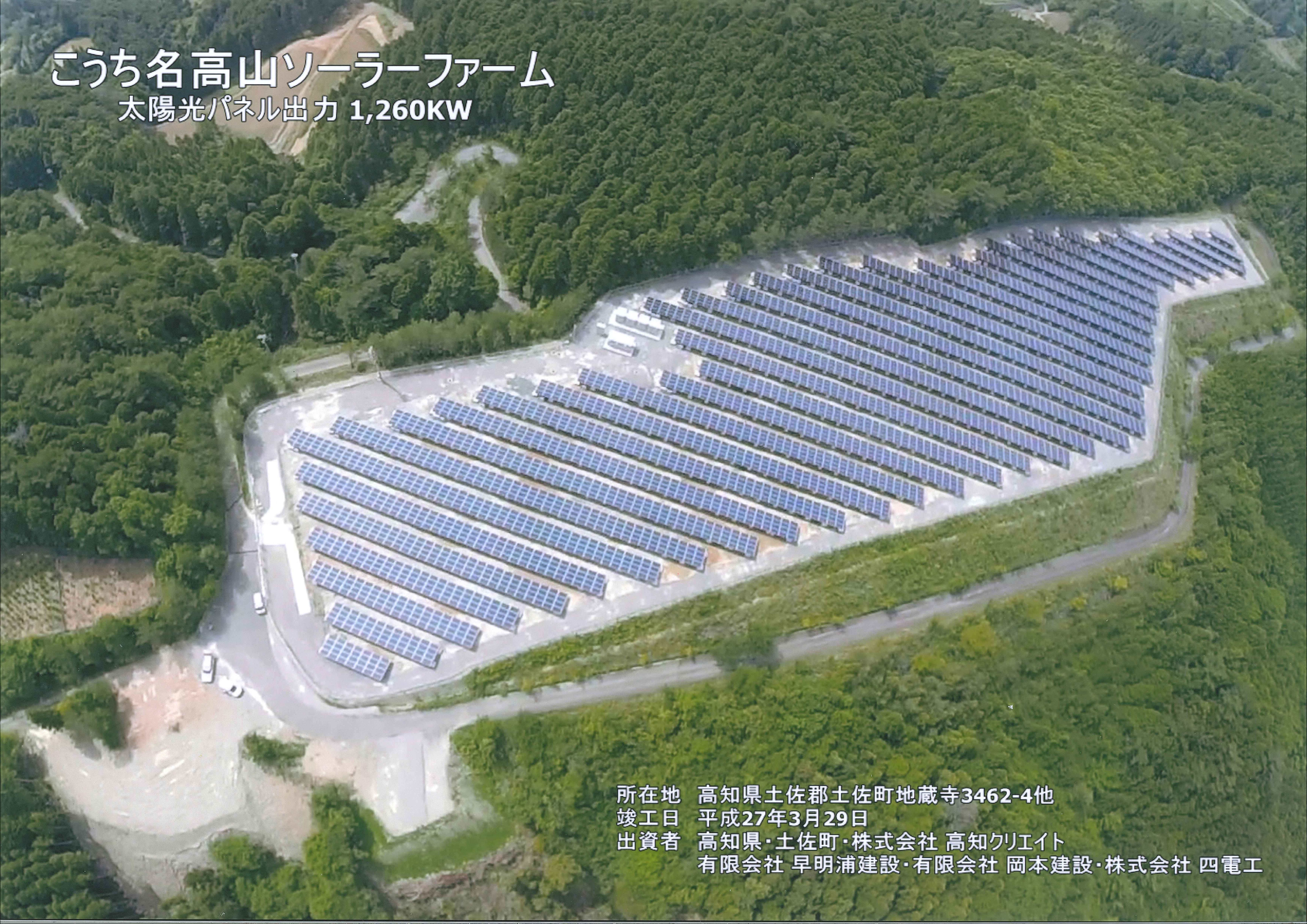 こうち名高山ソーラーファーム発電所