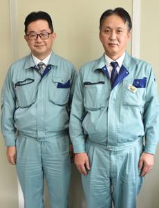 塩井寿史さん（右）、渡部純さん（左）