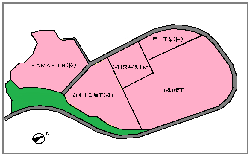 香南工業団地区画図